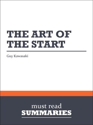 cover image of The Art of the Start - Guy Kawasaki